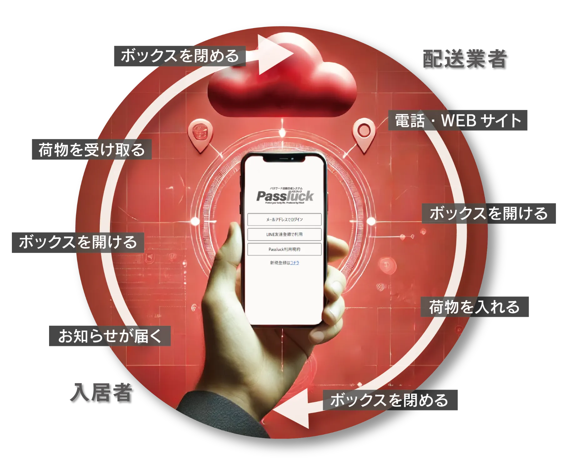 Passluckシステムの仕組み